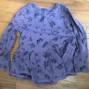 GAP Kids Casual Dress in Purple with Black Print